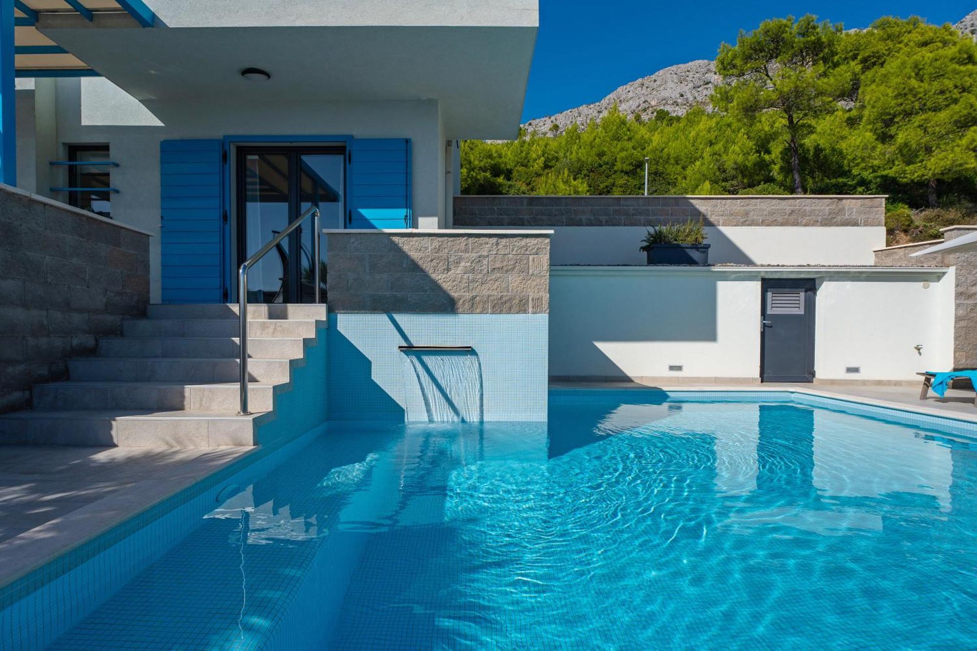 Villa Allegra With 32Msq Heated Pool, 300M Far From Sandy Beaches, Open Sea View Omis Luaran gambar