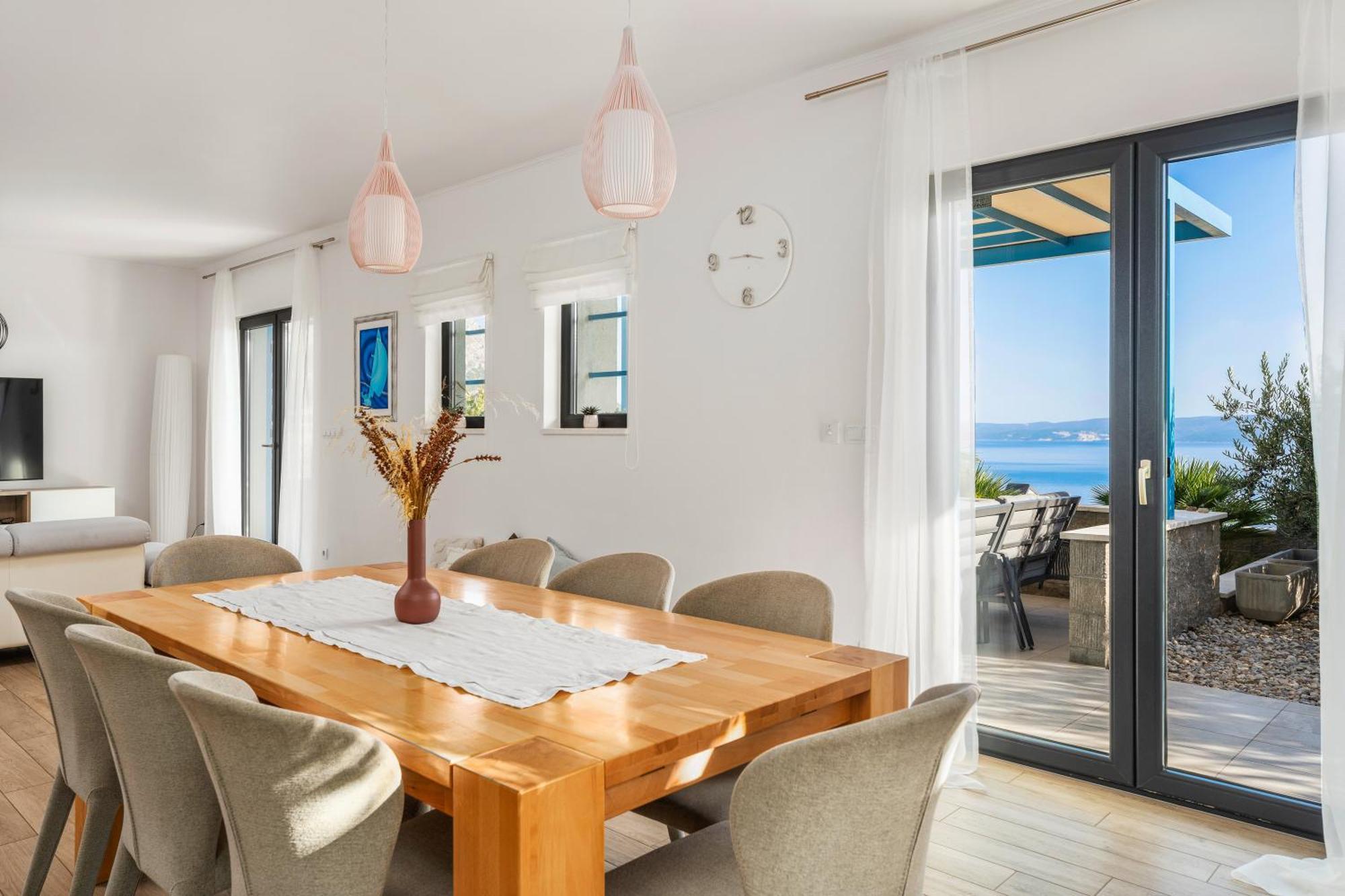 Villa Allegra With 32Msq Heated Pool, 300M Far From Sandy Beaches, Open Sea View Omis Luaran gambar