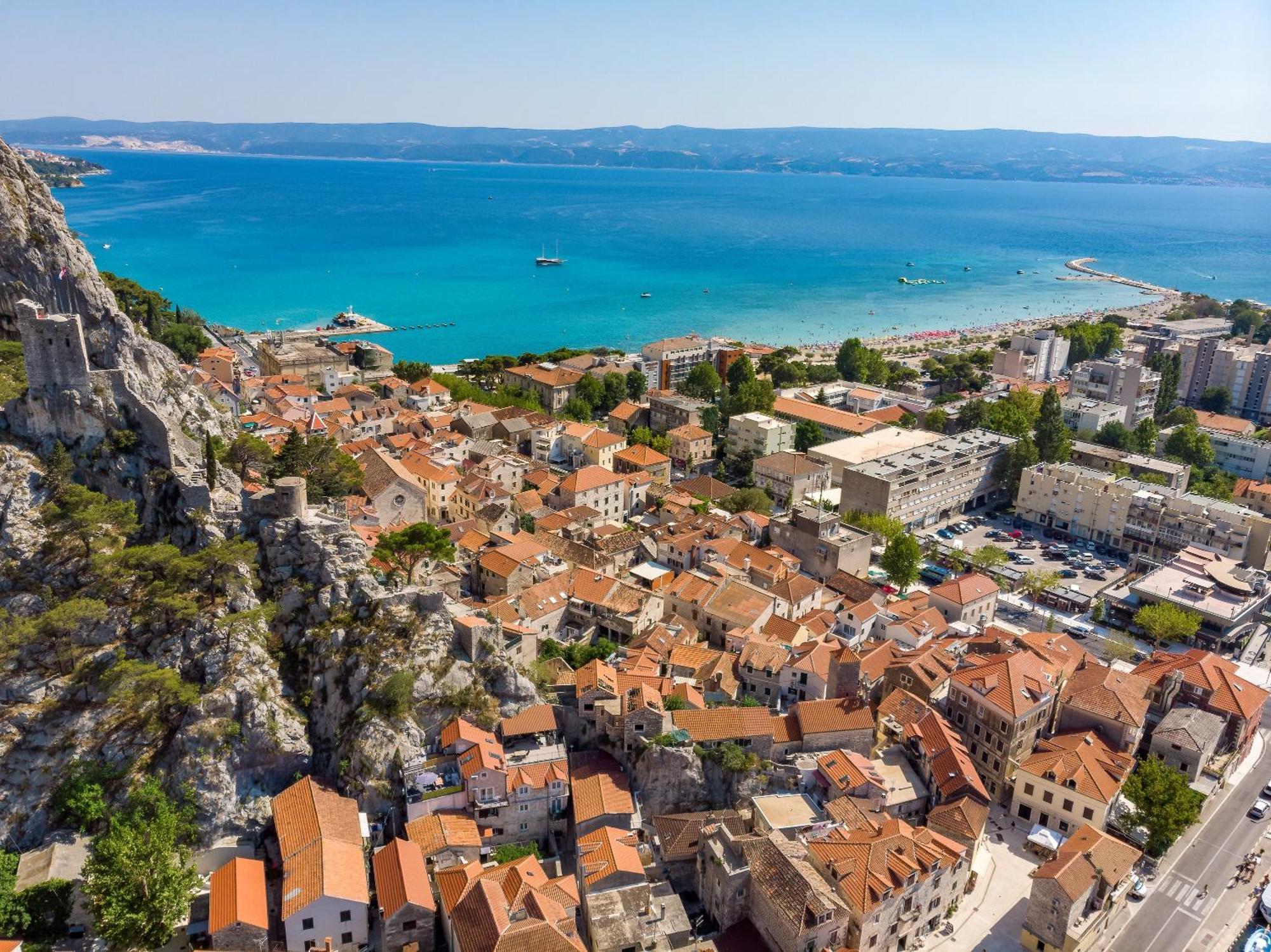 Villa Allegra With 32Msq Heated Pool, 300M Far From Sandy Beaches, Open Sea View Omis Luaran gambar