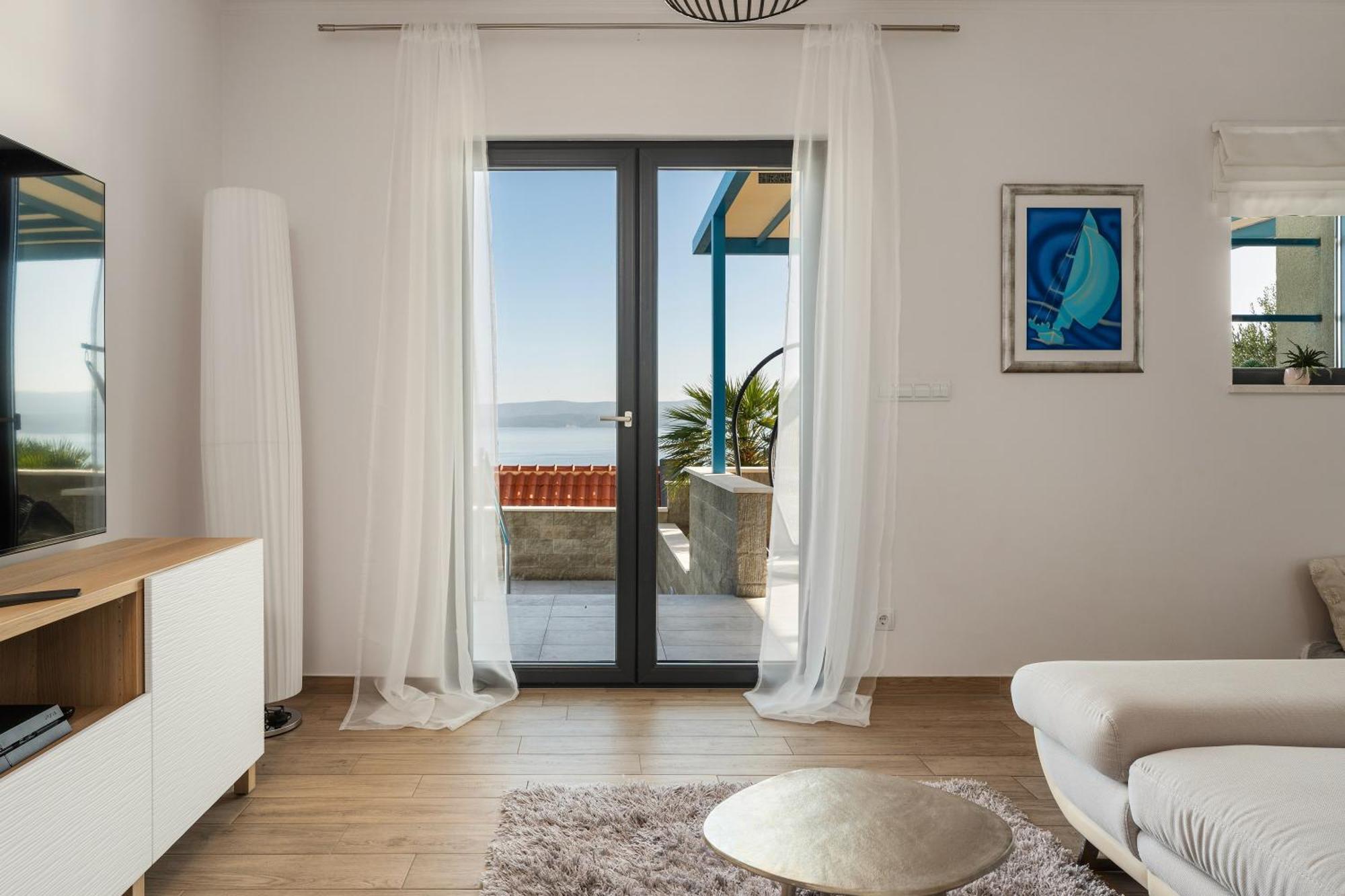 Villa Allegra With 32Msq Heated Pool, 300M Far From Sandy Beaches, Open Sea View Omis Luaran gambar