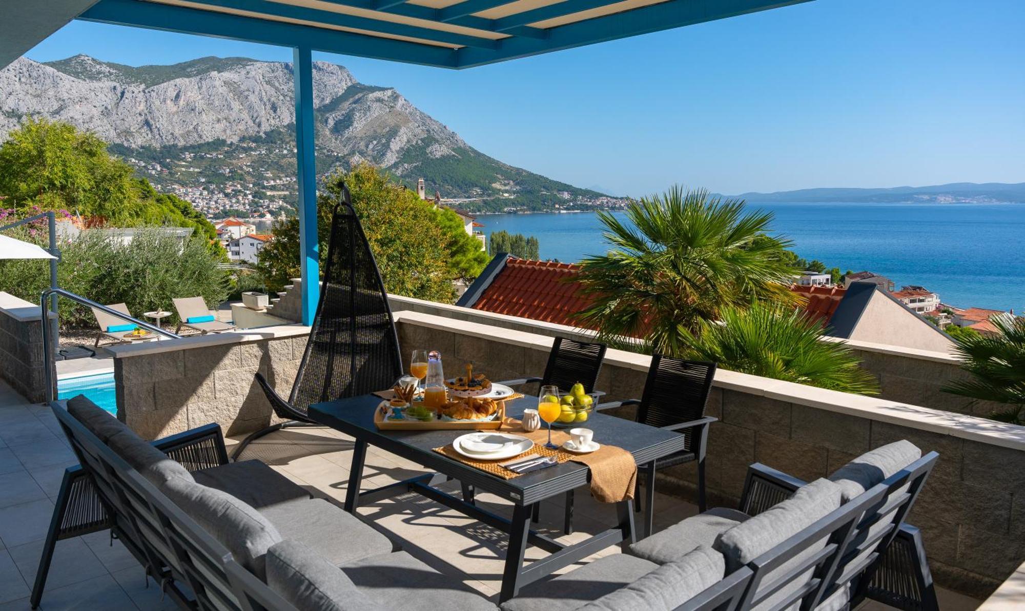 Villa Allegra With 32Msq Heated Pool, 300M Far From Sandy Beaches, Open Sea View Omis Luaran gambar